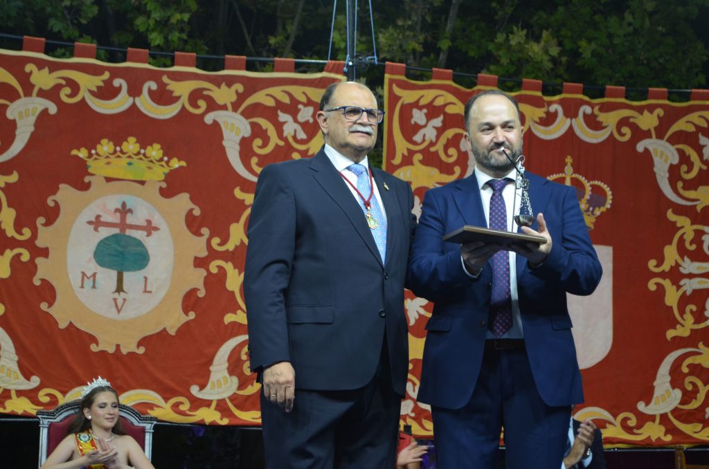 Rafael Martínez-Campos y Pablo Nieto Toldos, alcalde de Quintanar